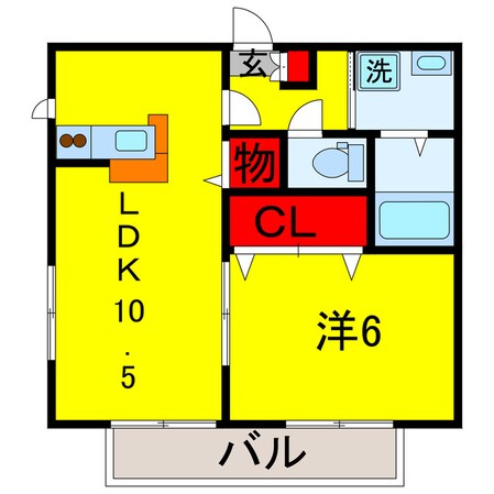 五井駅 バス13分  市原市役所下車：停歩8分 2階の物件間取画像